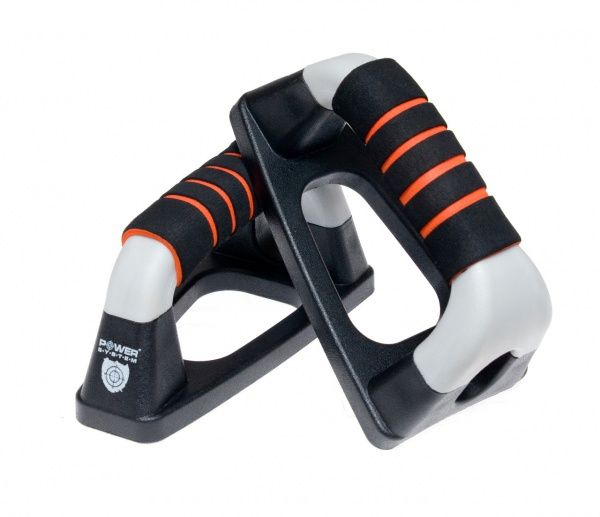 Упори для віджимання Power System від підлоги OS чорно-сірий PS-4022 