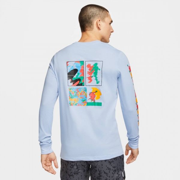 Футболка Nike M NK DRY TEE LS A.I.R. A SAVAG CT3846-436 S синій