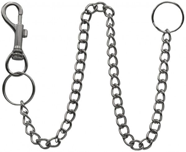 Карабін з вертлюгом, та ланцюгом 68х32х10 мм (LF-435) 