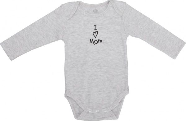 Боди Фламинго ясельный 2 шт. р.74 черный/меланж 449-222 