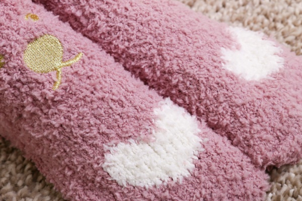 Носки для девочек Сердце р.23-25 пудровый 