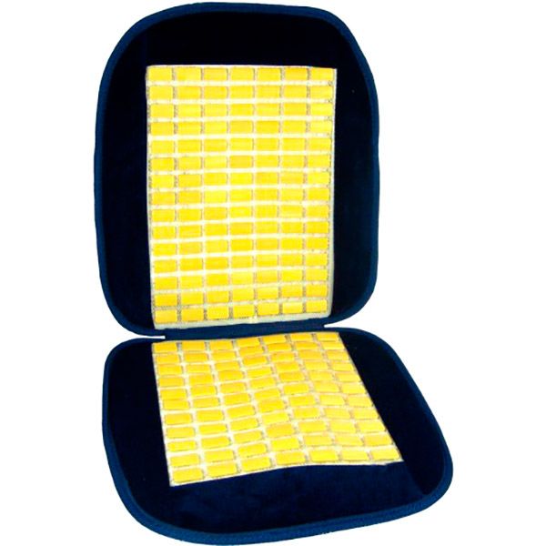 Накидка на сидіння велюрова з бамбуковими вставками CarCommerce синій