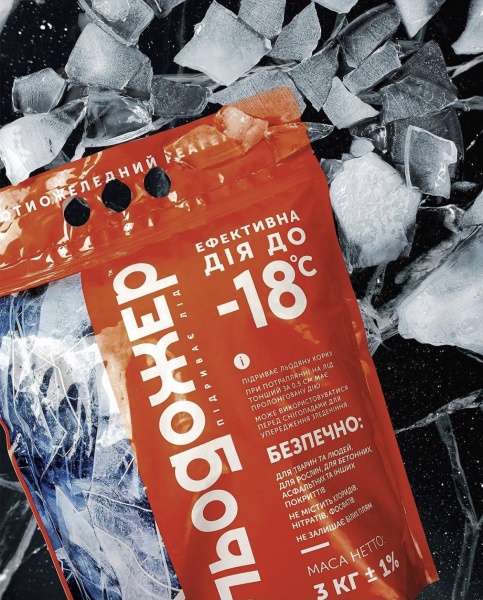 Противогололедный реагент Льодожер 3 кг