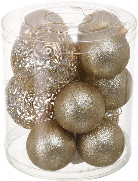 Набор елочных шаров Комплект № 90 d 80 мм 16 шт./уп.