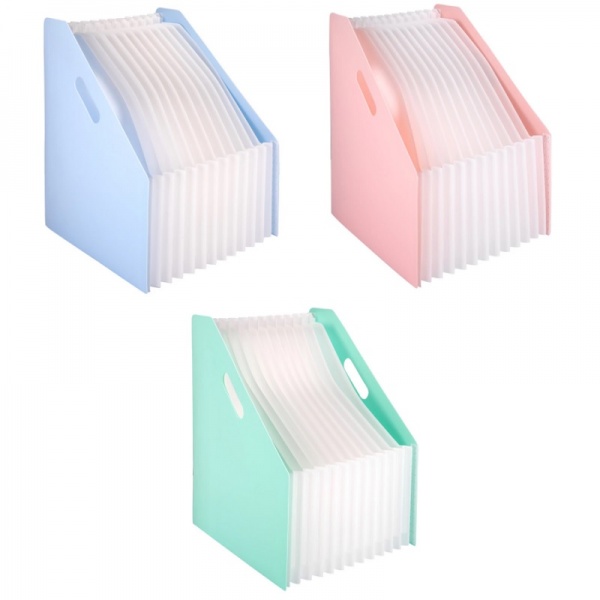 Папка-портфель EB41102 микс 13 отделений А4 картотека Macaron Deli 