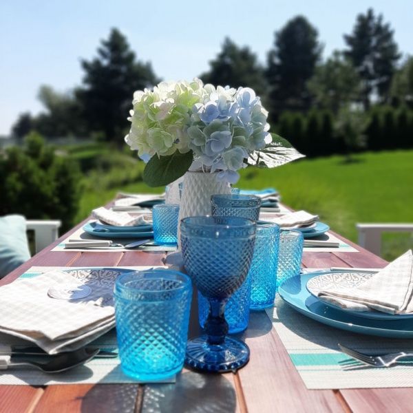 Стакан высокий Corn 350 мл синий 350 мл 1 шт. Fiora 