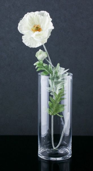 Ваза стеклянная прозрачная 30х12,5