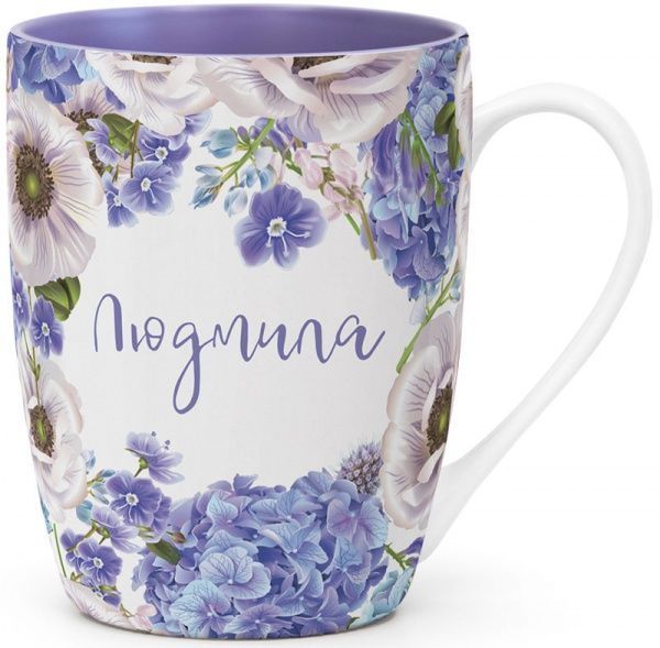 Чашка именная Флора 047-Людмила Be Happy