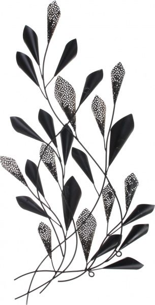 Декор настенный Branch 50x91 см серый с золотым 