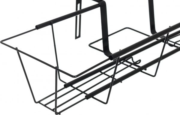 Держатель прямоугольный 20 / 14x61 / 57 см черный металл HY16-06