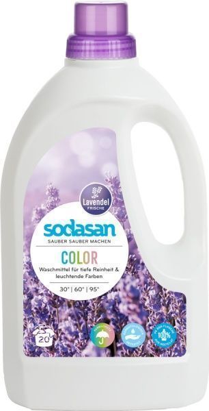Гель для машинной и ручной стирки Sodasan Color Lavender 1,5 л