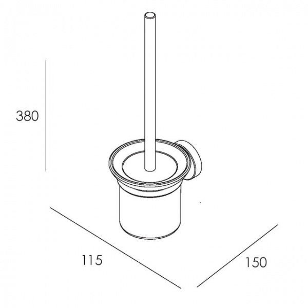 Йоржик для унітаза Imprese Skala 151275