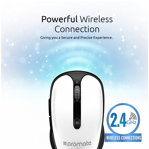 Миша Promate Wireless white (clix-4.white) 