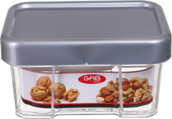 Контейнер с крышкой 450 мл в ассортименте GAB Plastic
