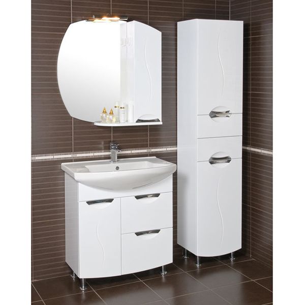 Тумба с умывальником Аква-Родос Глория 05GL75 75 см белая