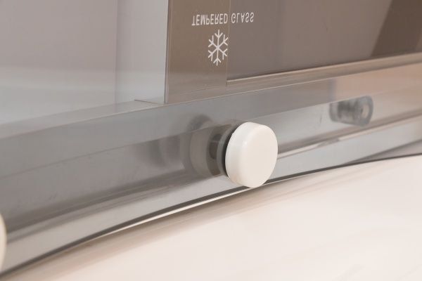 Душевая кабина Korra К-225 100x100 профиль хром, стекло графит