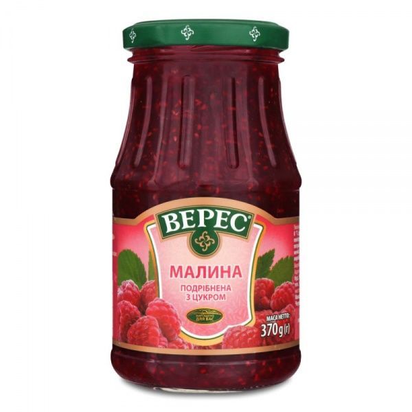 Малина Верес измельченная с сахаром 370 г