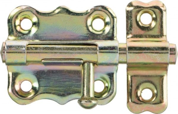 Шпінгалет накладний 4-40 Bruno жовтий 60 мм