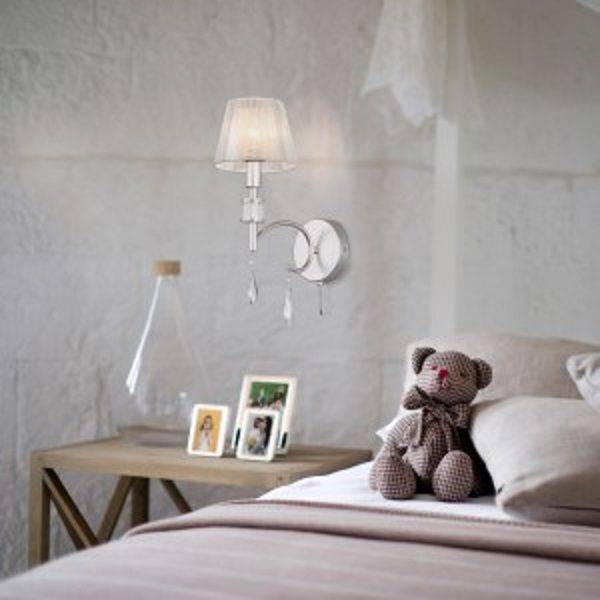 Бра Strotskis Capri 1x40 Вт E14 серебро 60092/1 