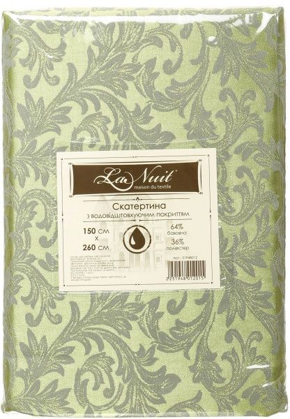 Скатерть Тулуза с водоотталкивающим покрытием 150x260 см с узором La Nuit 