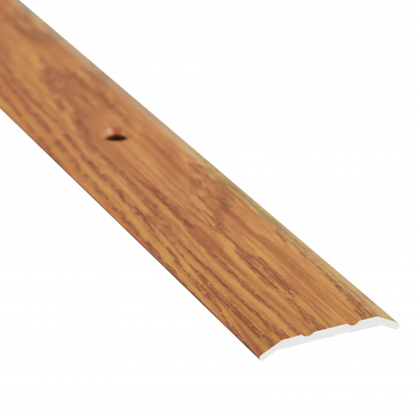 Порожек 25 мм х 0,9 м Braz Line рифленый с отверстиями 900 мм дуб персик 