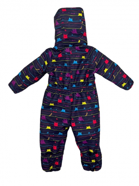 Комбинезон детский JOIKS Кошки фиолетовый р.86 КGS-33 