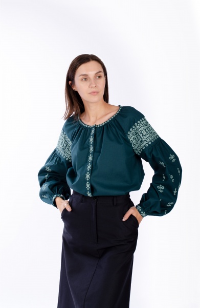 Вишиванка Едельвіка 234-22/00 зелений р. M 