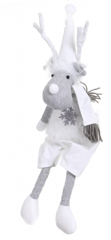 Декорация новогодняя Лосик хрупкий 12х55 см ассортимент AXY2228001AB