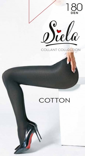 Колготки COTTON 180 den р. 4 nero