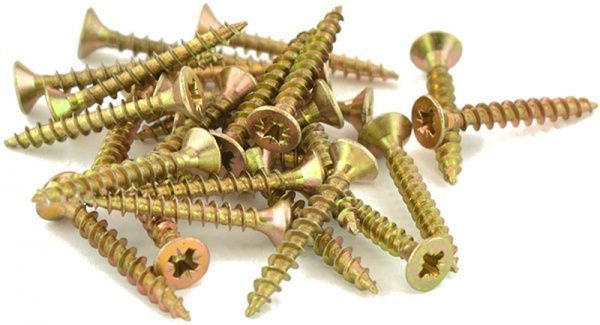 Шуруп універсальний потайна головка ЦЖ 4x30 мм жовтий цинк вага Expert Fix