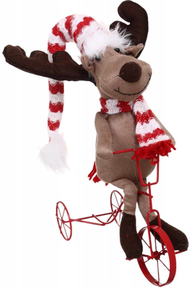 Декорация новогодняя Лось на велосипеде LF2352013-1 69 см