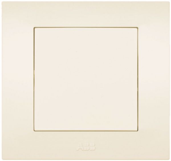Выключатель одноклавишный ABB Cosmo без подсветки 10 А кремовый 619-010300-200