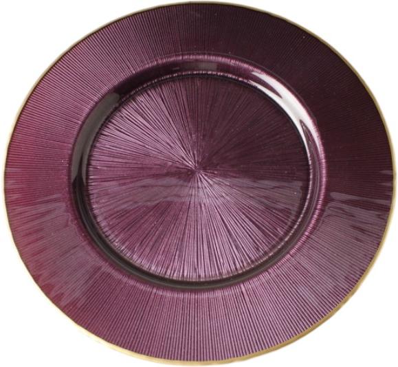 Блюдо Dekor Cam Focus 32,5 см фіолетовий