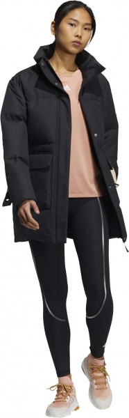 Пуховик Adidas W BELT DWN JKT H23066 р.36 чорний