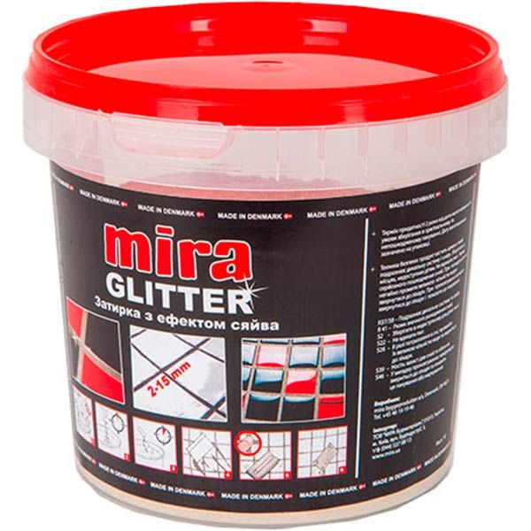 Фуга MIRA Glitter lava 1 кг черный  