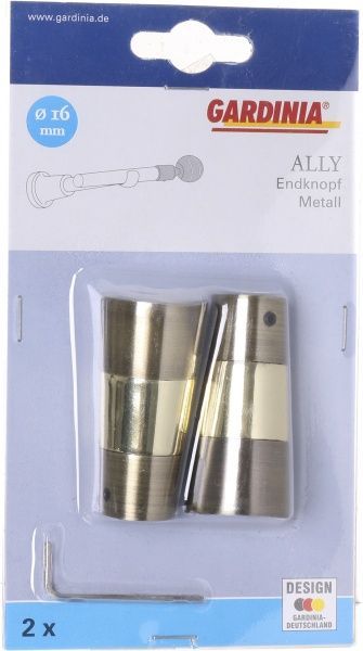 Наконечник Gardinia Ally Конус набірний d16 мм антична латунь 2 шт. 