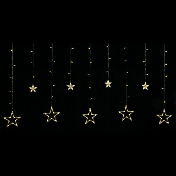 Электрогирлянда-штора SHLigts (DCLLD-138WW-C) встроенный светодиод (LED) 138 ламп 2 м 