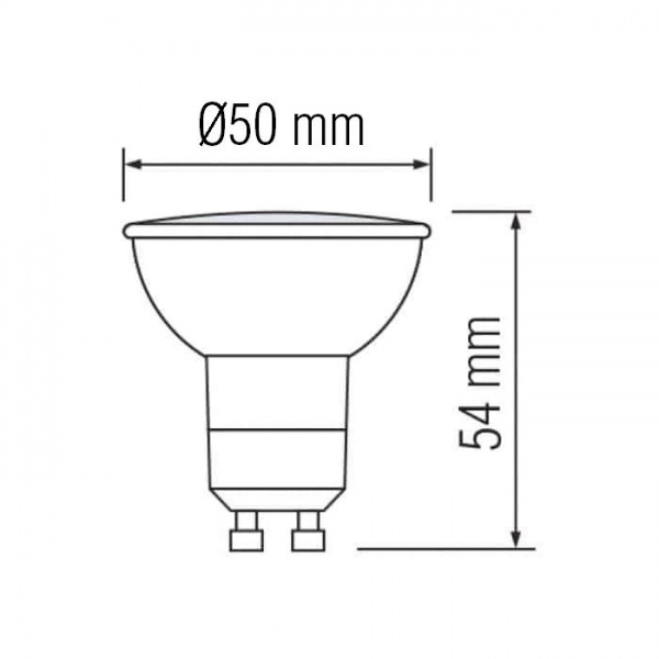 Лампа светодиодная HOROZ ELECTRIC PLUS-10 10 Вт MR16 матовая GU10 175 В 3000 К 001-002-0010-021 