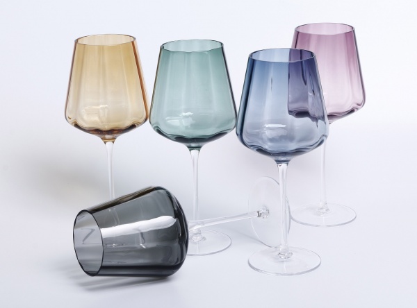 Бокал для вина Optic Grey 19-3589A 530 мл 1 шт. Wrzesniak Glassworks 