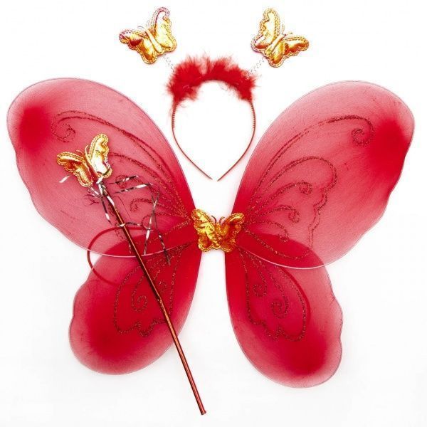 Набор карнавальный Бабочка красный 517267 
