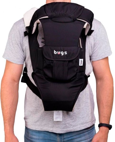 Рюкзак-кенгуру 5 в 1 Safe Top черный Bugs 