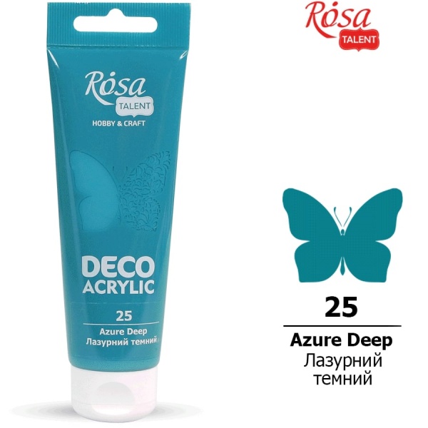 Акрил для декора Лазурный темный 75 мл Rosa Talent
