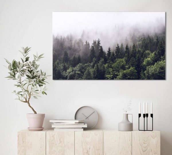 Картина на холсте Туманний лес 60x100 см Dekor-Karpaty ЕО240 
