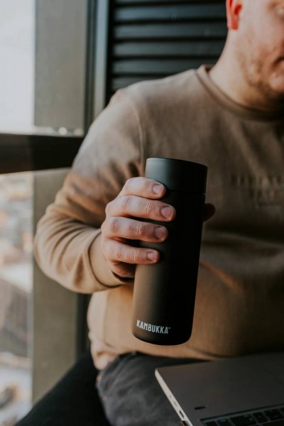 Термочашка Olympus 500 мл чорний матовий Kambukka