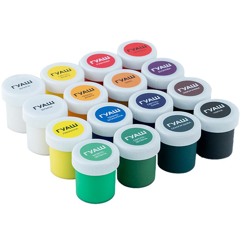 Фарба гуашева 16 кольорів Classic 20 мл K-096 KITE