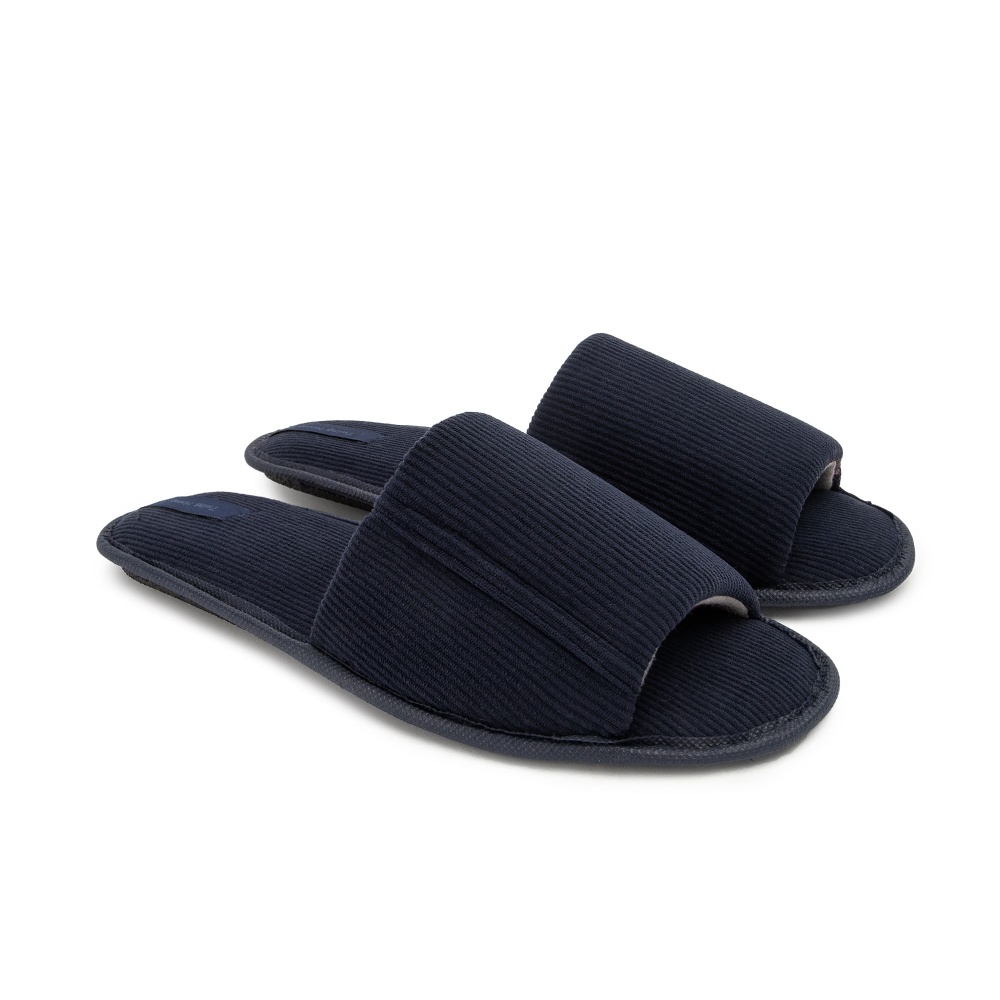 Тапки домашние Twins VL вельвет mono 11512 р.44/45 синий