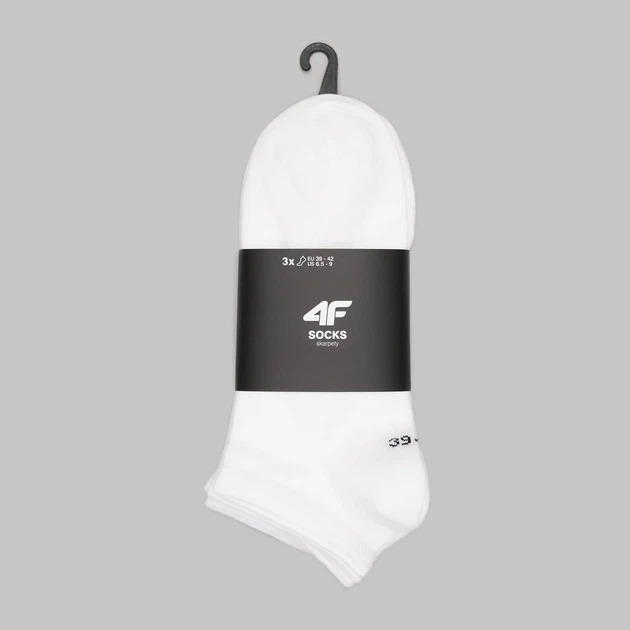 Носки 4F SOCKS CAS M442 (3pack) 4FWMM00USOCM442-10S р.39-42 белый 3 шт.