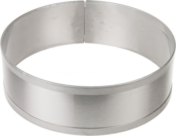 Кільце для формування страви Обичайка 180х60 мм d180 мм нержавіюча сталь