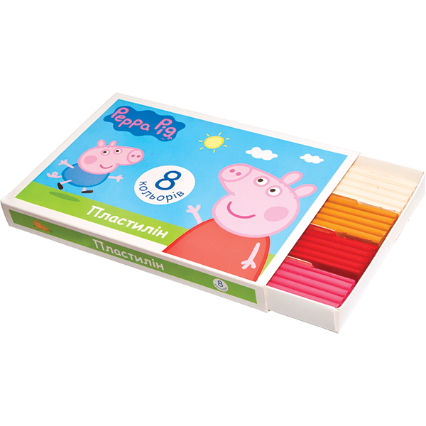 Пластилін Свинка Пеппа 8 шт. Перо