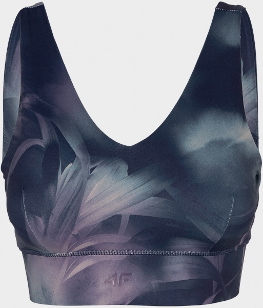 Бра 4F SPORTS BRA STAD019 H4Z22-STAD019-90A р.M чорно-бірюзовий